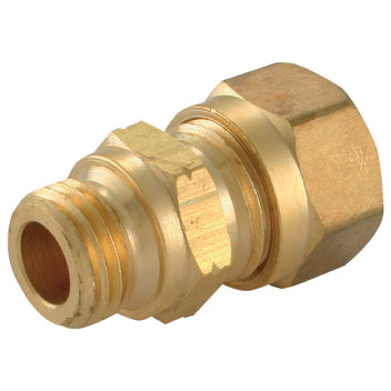 14 x 1.5 Metric Male x 10mm OD Male Stud Coupling