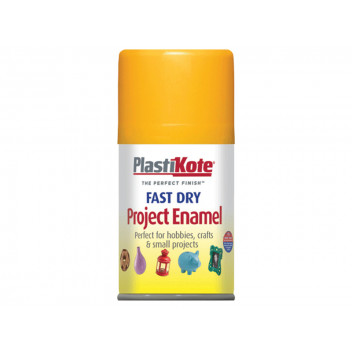 PlastiKote Fast Dry Enamel Aerosol Sunshine Yellow 100ml