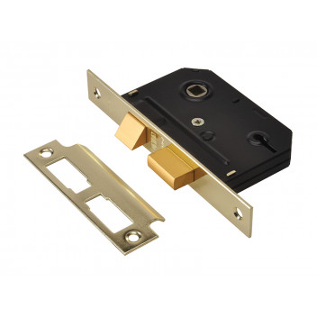 UNION ES-SL Essentials 3 Lever Mortice Sashlock Polished Brass 79mm 3in Visi