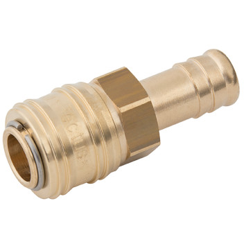 10MM HOSETAIL COUPLING D.S. BRASS