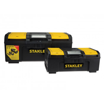 Stanley Tools One Touch DIY Toolbox 2 Pack 1 x 41cm (16in) & 1 x 60cm (24in)