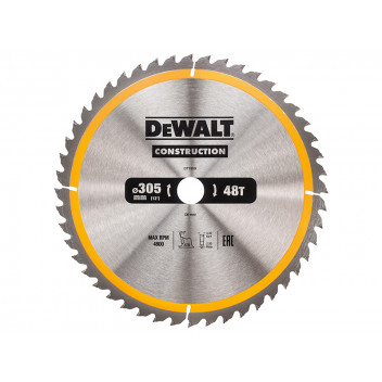 DEWALT Stationary Construction Circular Saw Blade 305 x 30mm x 48T