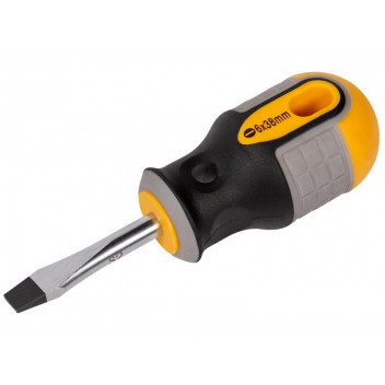 Roughneck Stubby Screwdriver Flared Tip 6.0 x 38mm