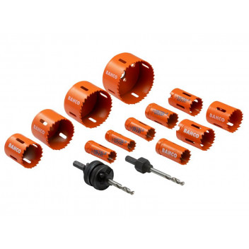 Bahco Plumber\'s Bi-Metal Holesaw Set, 14 Piece