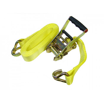 Faithfull Ratchet Tie-Down 8m x 50mm Trucker Breaking Strain 4000kg