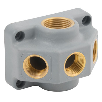 2X3/4\" BSPP INLET 3X1/2\" BSPP OUTLETS