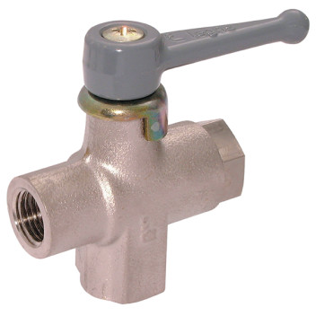 1/4\"BSPF x 6mm OD Ball Valve Ni Plated