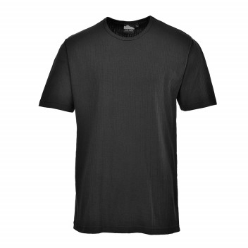 B120 Thermal T-Shirt Short Sleeve Black Large