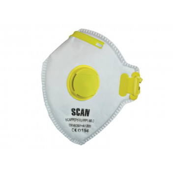 Scan Fold Flat Valved Disposable Mask FFP1 (Pack of 10)