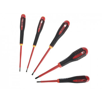 Bahco BE-9881S Insulated ERGO Screwdriver Set, 5 Piece SL/PH