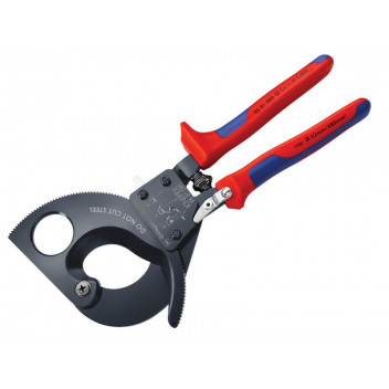 Knipex Cable Shears Ratchet Action Multi-Component Grip 280mm (11in)