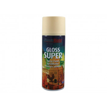 PlastiKote Gloss Super Spray Antique White 400ml