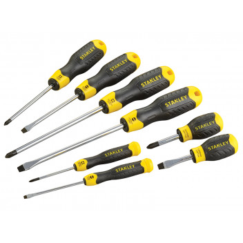 Stanley Tools Cushion Grip Screwdriver Set, 8 Piece SL/PH