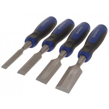 Faithfull Bevel Edge Butt Chisel Set, 4 Piece