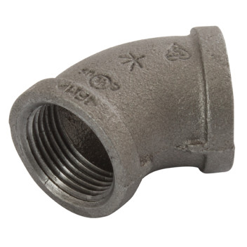 (BS FIG155) FXF BSPT 45? ELBOW 1.1/2 BLK