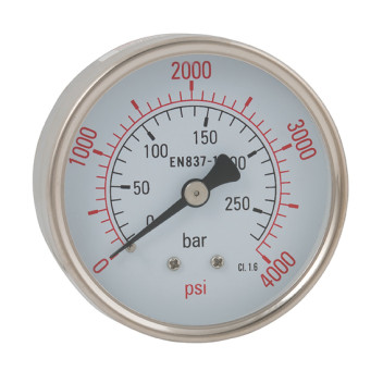 63MM 0-20B STST.1/4\"BSP CNTR BK DRY GAUG