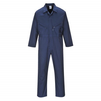 C813 Liverpool Zip Coverall Navy XXL