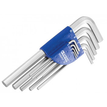 Expert Hexagon Key Long Arm Set of 9 Metric (1.5-10mm)