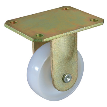 125MM FIXED CASTOR PLATE FTG. NYL
