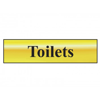 Scan Toilets - Polished Brass Effect 200 x 50mm