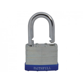 Faithfull Laminated Steel Padlock 50mm 3 Keys