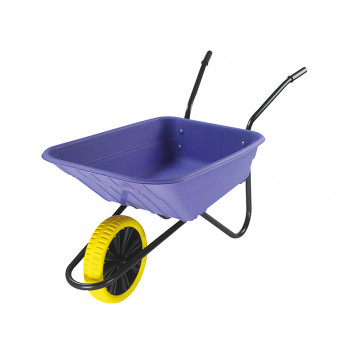 Walsall Boxed 90L Lilac Polypropylene Wheelbarrow - Puncture Proof