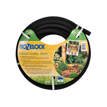 Hozelock Porous Soaker Hose 15m12.5mm (1/2in) Diameter