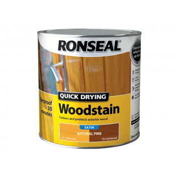 Ronseal Quick Drying Woodstain Satin Natural Pine 2.5 litre