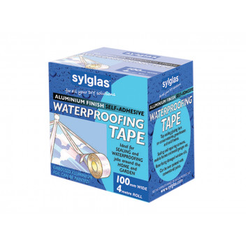 Sylglas Aluminium Finish Waterproofing Tape 100mm x 4m