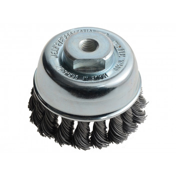 Lessmann Knot Cup Brush 65mm M10x1.25, 0.50 Steel Wire