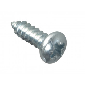 ForgeFix Self-Tapping Screw Pozi Compatible Pan Head ZP 1/2in x 8 ForgePack 40