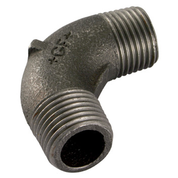1\" BSPT MALE/MALE ELBOW 90 BLACK GF94