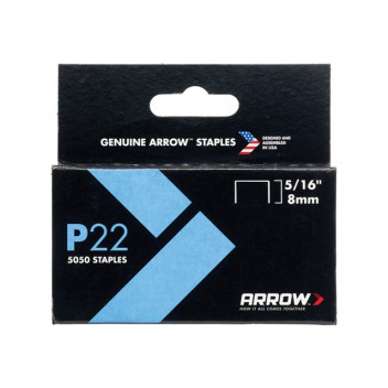 Arrow P22 Staples 8mm ( 5/16in) Box 5050