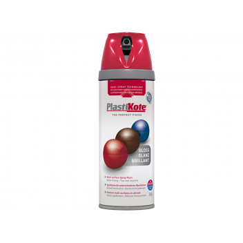PlastiKote Twist & Spray Gloss Bright Red 400ml