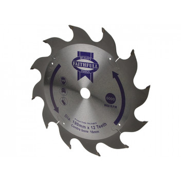 Faithfull TCT Circular Saw Blade 190 x 16mm x 12T POS