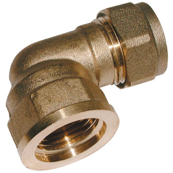 1/2\" BSPP Female x 15mm OD Elbow