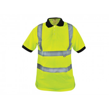 Scan Hi-Vis Yellow Polo Shirt - M (40in)