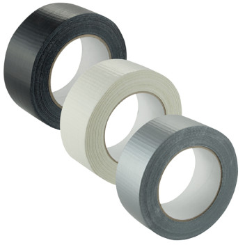 SILVER 96MM X 50 MTRS STAND CLOTH TAPE