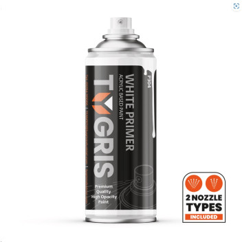 TYGRIS White Primer Paint 400mL Aerosol - P304