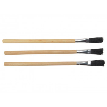 Monument 3015M Wood Handle Flux Brushes (Pack 3)