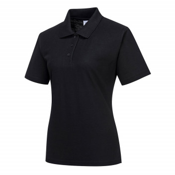 B209 Naples Ladies Polo Shirt Black Medium