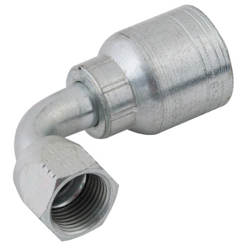1/2\" JIC Female 90? Swept Elbow Hose ID 1/4\" Steel
