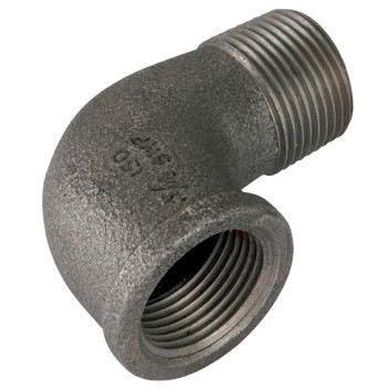 1\"X3/4\" BSP/T M/FEM ELBOW 90 BLACK GF92