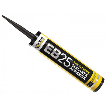 Everbuild EB25 Hybrid Sealant Adhesive Black 300ml