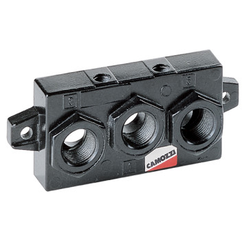 ISO 2 END BLOCK FOR MANIFOLD SUB-BASE