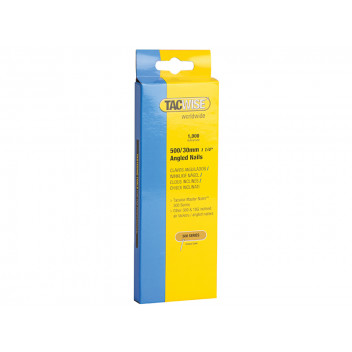 Tacwise 500 18 Gauge 30mm Angled Nails Pack 1000