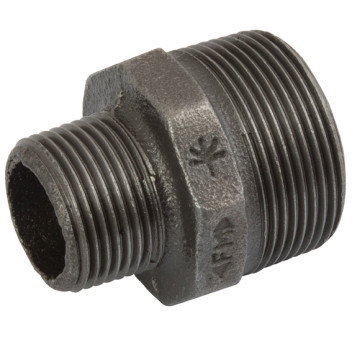 BS FIG145)RED HEX NIP 1.1/2 X 1.1/4 BLK