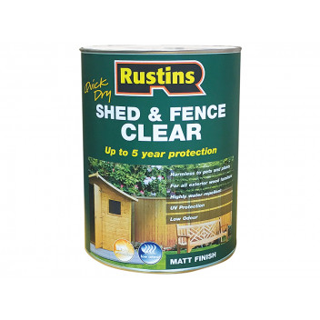 Rustins Quick Dry Shed and Fence Clear Protector 1 litre