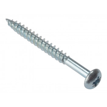 General Purpose Pozi Compatible Screw CSK Round Head TT ZP 1in x 10 Box 200