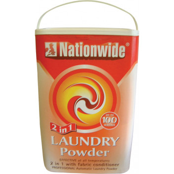 Nationwide Auto 2 in 1 Laundry Powder 100 Wash 10kg